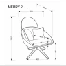 Кресло Halmar MERRY 2 (кремовый) заказать по цене 32 490 руб. в Уфе