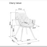 Стул кухонный Signal CHERRY Velvet Bluvel 78 (зеленый/черный мат) заказать по цене 14 573 руб. в Уфе