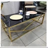 Стол журнальный Signal ESCADA A II (эффект черного мрамора/золотой) заказать по цене 41 751 руб. в Уфе