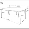 Стол обеденный Halmar PEDRO 160 (орех/черный) заказать по цене 48 207 руб. в Уфе