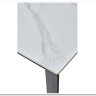 Стол CORNER 120 MATT WHITE MARBLE SOLID CERAMIC / BLACK заказать по цене 53 750 руб. в Уфе
