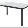 Стол CORNER 120 MATT WHITE MARBLE SOLID CERAMIC / BLACK заказать по цене 53 750 руб. в Уфе