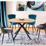 Стул кухонный Signal LOTUS VELVET (черный/черный) заказать по цене 12 364 руб. в Уфе
