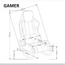 Кресло-качалка Halmar GAMER (черный/красный) заказать по цене 24 351 руб. в Уфе