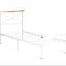Купить Кровать Iris (mod.9311) дерево гевея/металл, 90*200 см (Single bed), Белый (White) с доставкой по России по цене производителя можно в магазине Другая Мебель в Уфе