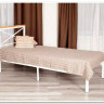 Купить Кровать Iris (mod.9311) дерево гевея/металл, 90*200 см (Single bed), Белый (White) с доставкой по России по цене производителя можно в магазине Другая Мебель в Уфе