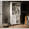 Стеллаж Ева (Хельга) REG2D белый BRW заказать по цене 20 940 руб. в Уфе