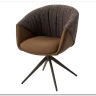 Стул ГИССЕН (GISSEN) 360 град., цвет КОФЕ HP032-08A PU / V885-1, экокожа / ткань / ЛАТТЕ, ®DISAUR заказать по цене 18 550 руб. в Уфе