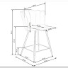 Стул барный Halmar H106 (темно-зеленый/черный/золотой) заказать по цене 13 590 руб. в Уфе