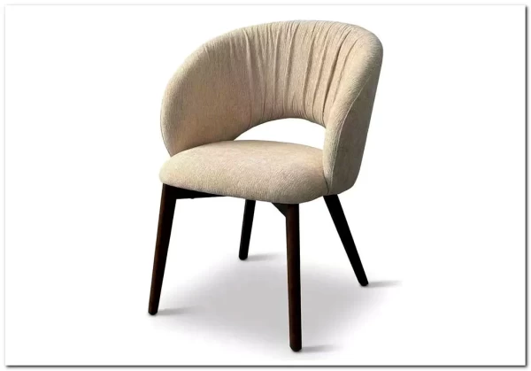 Стул ПИОЛА (PIOLA), цвет СВЕТЛО-БЕЖЕВЫЙ CITY-102, букле / ОРЕХ каркас, ®DISAUR заказать по цене 15 150 руб. в Уфе