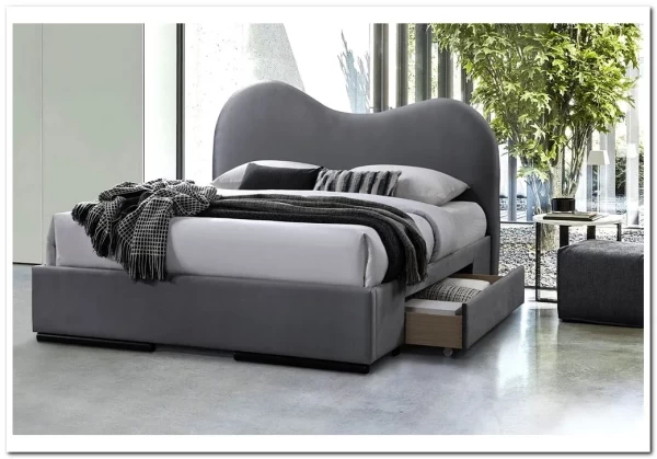 Кровать Halmar AMBER (серый) 160/200 заказать по цене 68 988 руб. в Уфе