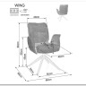 Стул кухонный Signal WING Brego 31 (светло-бежевый/черный) заказать по цене 23 334 руб. в Уфе