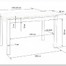 Стол обеденный Halmar TIAGO 140 раскладной дуб крафт/черный заказать по цене 53 272 руб. в Уфе