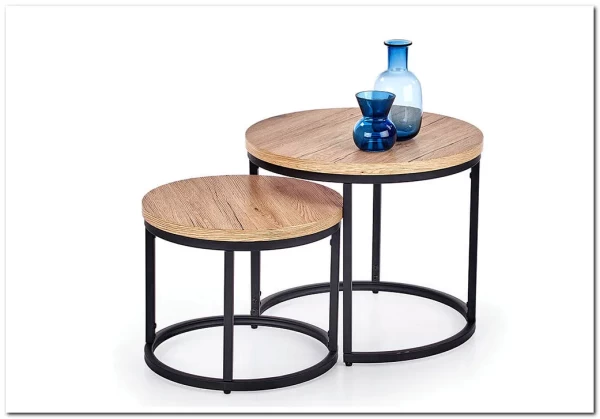 Набор журнальных столиков HALMAR OREO дуб сан ремо / черный заказать по цене 14 926 руб. в Уфе Набор журнальных столиков HALMAR OREO дуб сан ремо / черный заказать по цене 14 926 руб. в Уфе