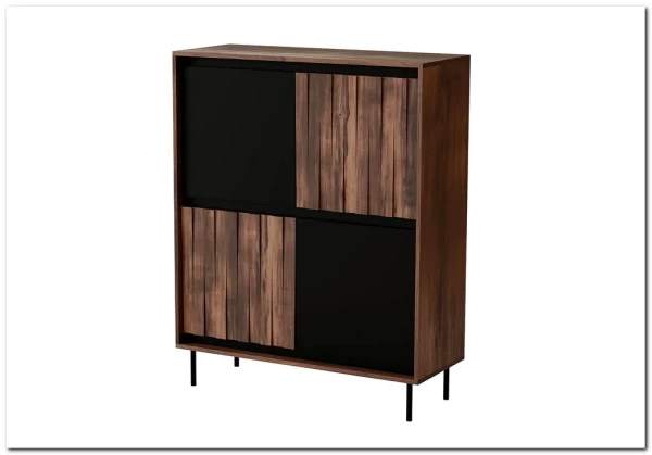 Комод Halmar SWING KM-2 (орех/черный) заказать по цене 41 751 руб. в Уфе