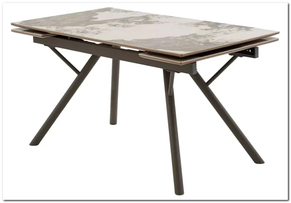 Стол ЛИБЕРТИ 180 цвет ПАНДОРА (Pandora), керамика / Латте каркас заказать по цене 52 100 руб. в Уфе