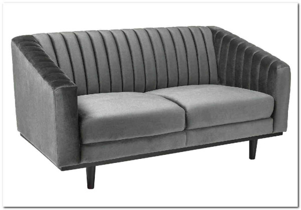Диван ASPREY 2 Velvet Bluvel 14  Signal (серый) заказать по цене 77 733 руб. в Уфе