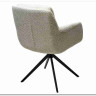 Стул MEADOW 360 град. поворот. Белый XD841-01, букле / черный каркас, DISAUR заказать по цене 15 615 руб. в Уфе