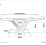 Стол обеденный Signal GENESIS Legno 180 (эффект дерева/дуб/черный) заказать по цене 124 279 руб. в Уфе