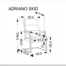 Кресло компьютерное Halmar ADRIANO SKID (черный) заказать по цене 19 983 руб. в Уфе
