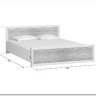 Купить Кровать с подъемным механизмом Koen LOZ160x200 ясень снежный BRW с доставкой по России по цене производителя можно в магазине Другая Мебель в Уфе