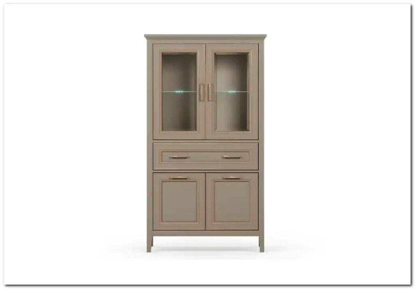 Шкаф-витрина Classic глиняный серый REG2W2D1S/170 BRW заказать по цене 38 730 руб. в Уфе