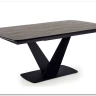 Стол обеденный Halmar VINSTON раскладной темно-серый/черный заказать по цене 108 669 руб. в Уфе