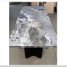 Стол АДАЖИО 240 (320) см MINERAL STONE NATURAL, керамика / Черный каркас заказать по цене 123 150 руб. в Уфе