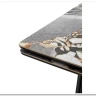 Стол АДАЖИО 240 (320) см MINERAL STONE NATURAL, керамика / Черный каркас заказать по цене 123 150 руб. в Уфе