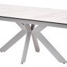 Стол BELLUNO 160 MARBLES KL-99 Белый мрамор матовый итальянская керамика/ белый каркас заказать по цене 99 320 руб. в Уфе
