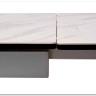 Стол BELLUNO 160 MARBLES KL-99 Белый мрамор матовый итальянская керамика/ белый каркас заказать по цене 99 320 руб. в Уфе