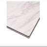 Стол BELLUNO 160 MARBLES KL-99 Белый мрамор матовый итальянская керамика/ белый каркас заказать по цене 99 320 руб. в Уфе