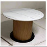 Стол MESA D120 цвет БЕЛЫЙ МРАМОР M326 / Каркас OAK, DISAUR заказать по цене 68 300 руб. в Уфе
