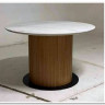 Стол MESA D120 цвет БЕЛЫЙ МРАМОР M326 / Каркас OAK, DISAUR заказать по цене 68 300 руб. в Уфе