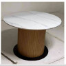 Стол MESA D120 цвет БЕЛЫЙ МРАМОР M326 / Каркас OAK, DISAUR заказать по цене 68 300 руб. в Уфе