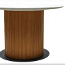 Стол MESA D120 цвет БЕЛЫЙ МРАМОР M326 / Каркас OAK, DISAUR заказать по цене 68 300 руб. в Уфе
