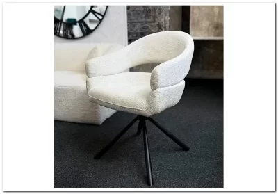 Стул кухонный Signal BORGO Raven 22 поворотный (светло-бежевый/черный)