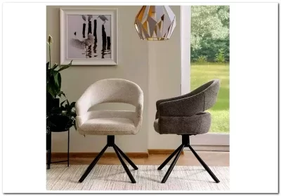 Стул кухонный Signal BORGO Raven 18 поворотный (темно-серый/черный)