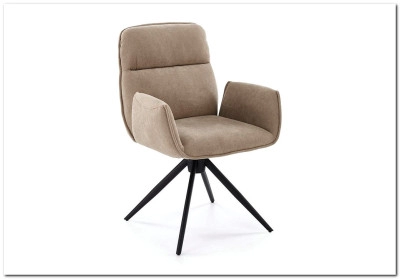 Стул кухонный Halmar K574 поворотный (темно-бежевый/черный)