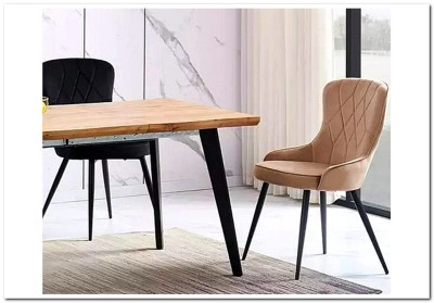 Стул кухонный Signal LOTUS VELVET (бежевый/черный)